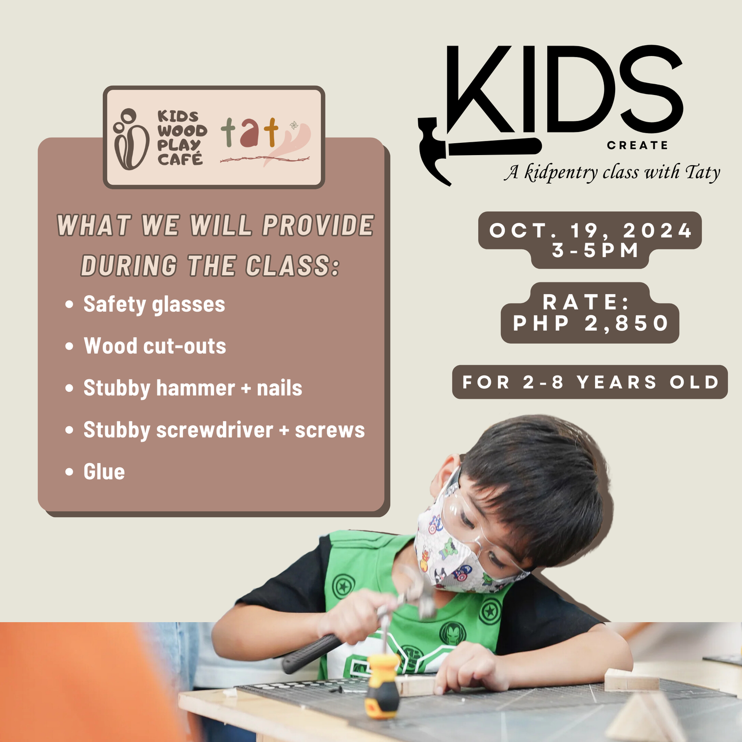 KIDpentry Workshop with TATY